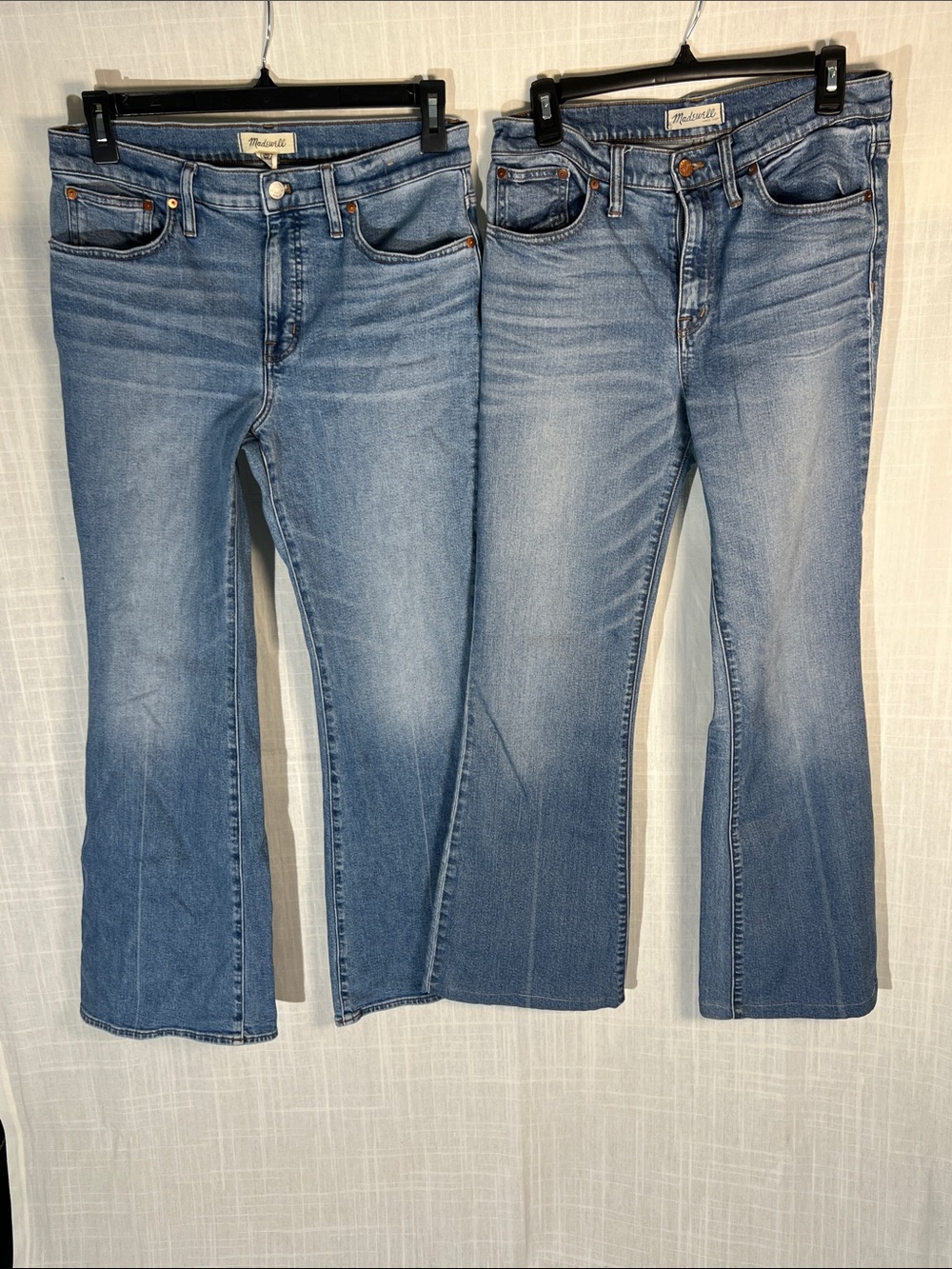Madewell Women's Light Blue Flare Jeans - bundle of 2 pair, size 30 and 29